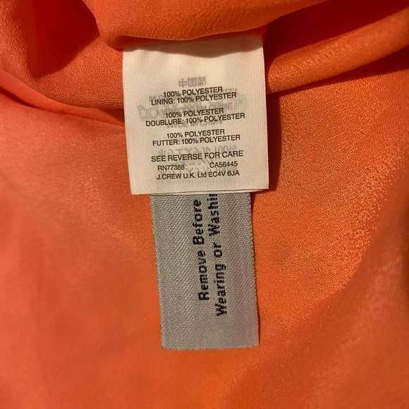 J. Crew Orange Daisy Lace Midi Dress Size 4 - Picture 8 of 9